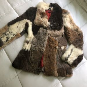 Vintage Rabbit Fur Coat